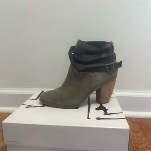 Dolce Vita Celia Women's Taupe Ankle Boots with Straps